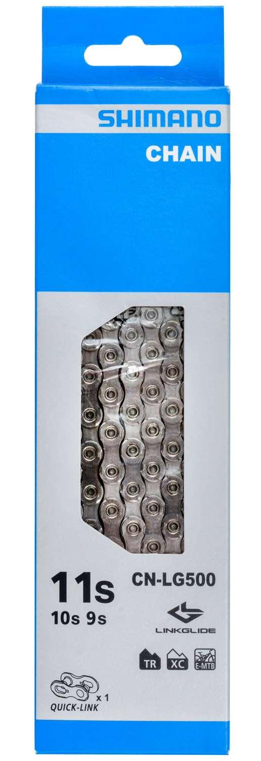 Shimano CN-LG500 9/10/11 Speed Chain (Silver) - BUMSONTHESADDLE