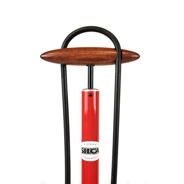 Silca Pista High Pressure Floor Pump (Red) - BUMSONTHESADDLE