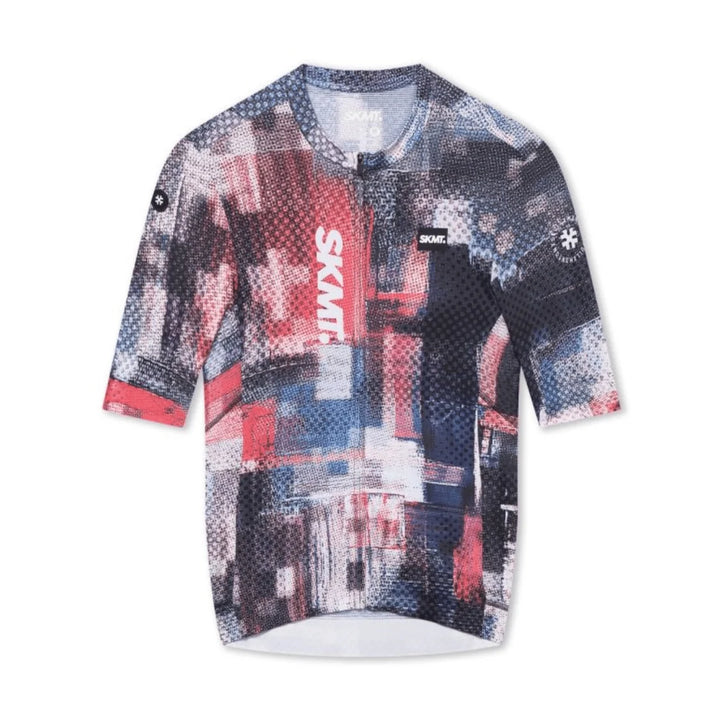 Monton SKMT Mosaic Men's Cycling Jersey (Blue)