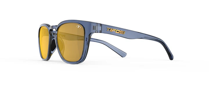 Tifosi Smirk Sport Sunglasses (Smoke Tint w/ Gold Mirror/Crystal Denim)