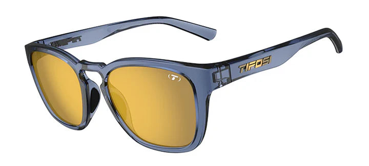 Tifosi Smirk Sport Sunglasses (Smoke Tint w/ Gold Mirror/Crystal Denim)