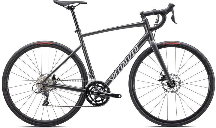 Specialized Allez E5 Disc (Gloss Smoke/White/Silver Dust) - BUMSONTHESADDLE