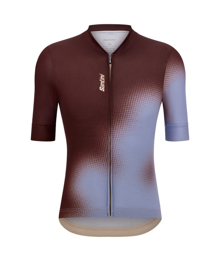 Santini Spot Unisex Cycling Jersey (Brown/Blue)