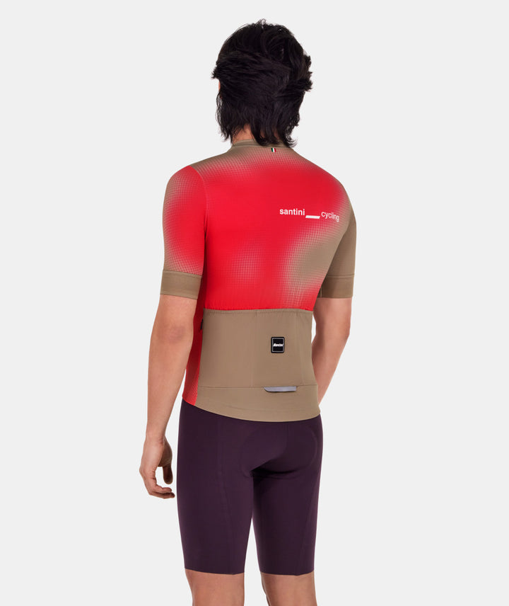 Santini Spot Unisex Cycling Jersey (Rashberry)