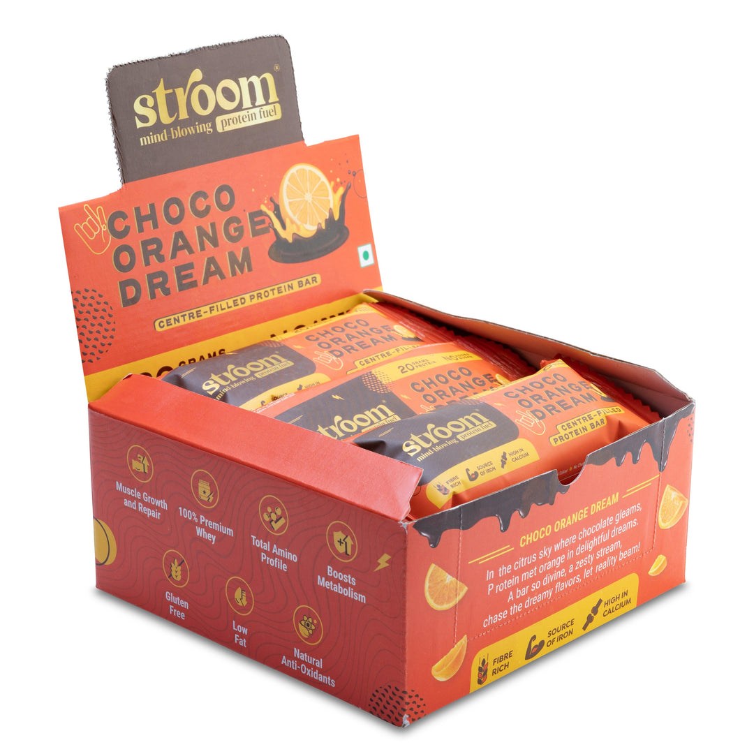 Stroom Choco Orange Dream 20g Protien Bars - BUMSONTHESADDLE