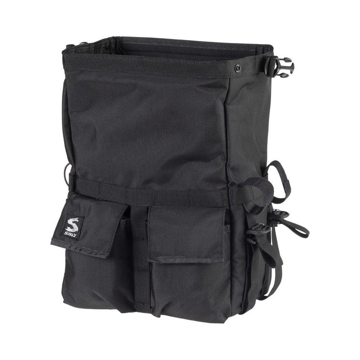 Surly Petite Porteur House Front Pannier Bag (Black) - BUMSONTHESADDLE