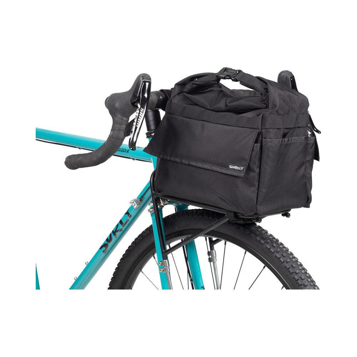 Surly Petite Porteur House Front Pannier Bag (Black) - BUMSONTHESADDLE