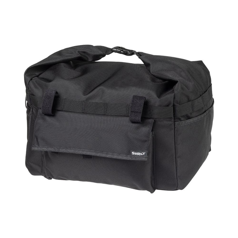 Surly Porteur House Front Pannier Bag (Black) - BUMSONTHESADDLE