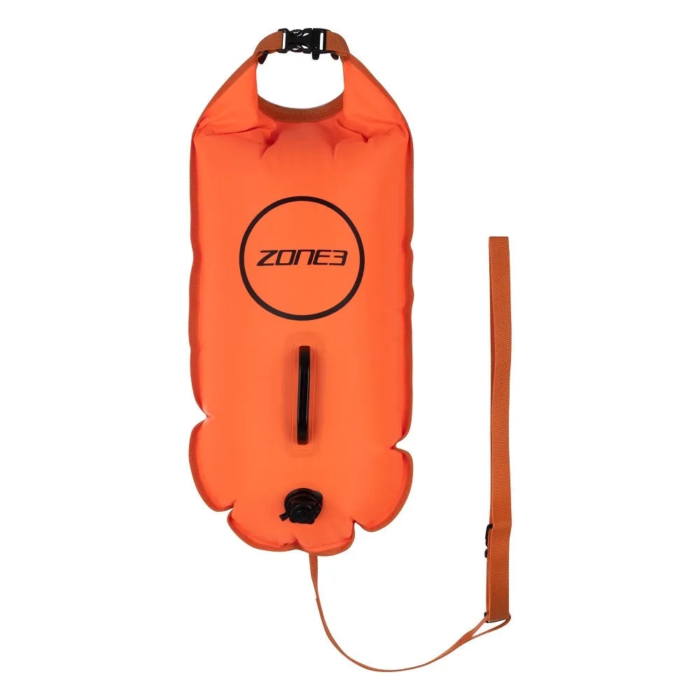 Zone 3 Swim Safety Buoy/Dry Bag (Hi-Vis-Orange)