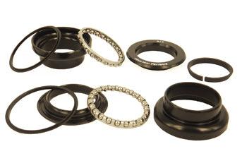 Tangeseiki Terious Headset External Cup Caged Bearings (Black) - BUMSONTHESADDLE