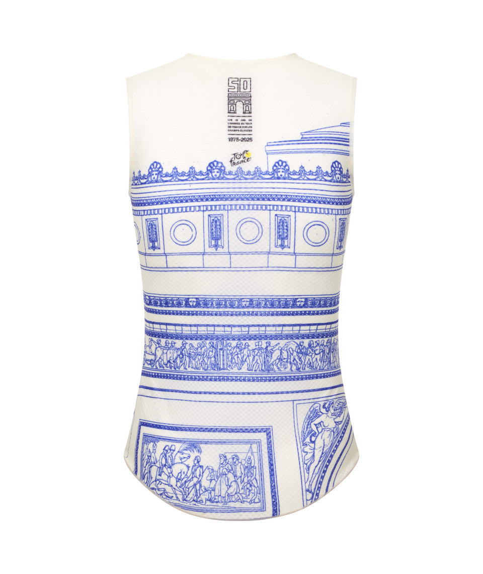 Santini Tdf  Arrivée  Arc De Triomphe Unisex Baselayer (Print)
