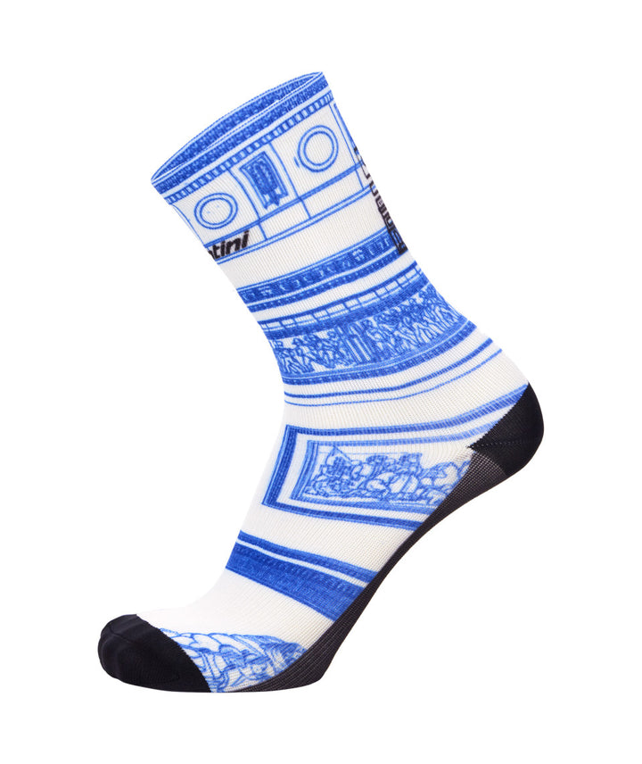 Santini Tdf  Arrivée Arc De Triomphe Unisex Cycling Socks (Print)