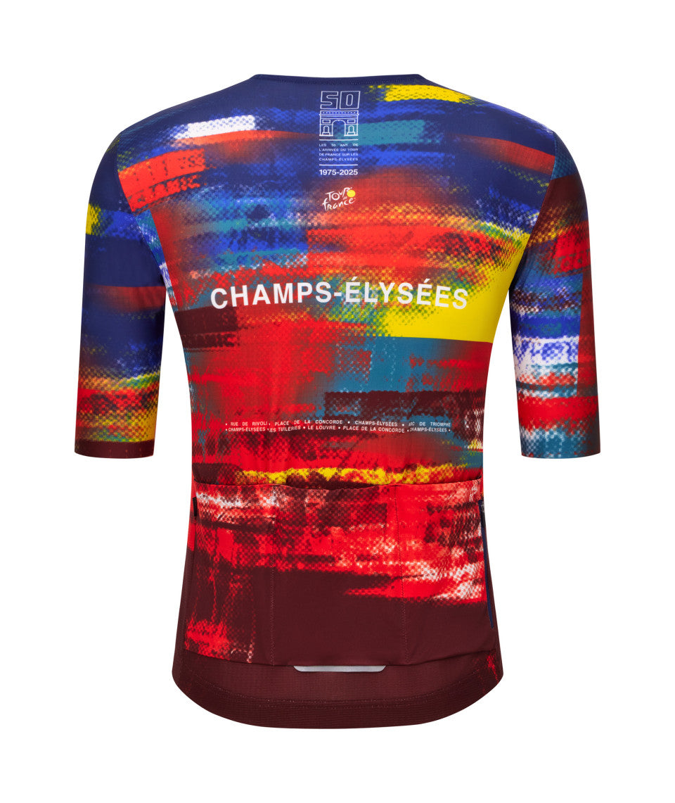 Santini TDF Arrivee Dash Unisex Cycling Jersey (Print)