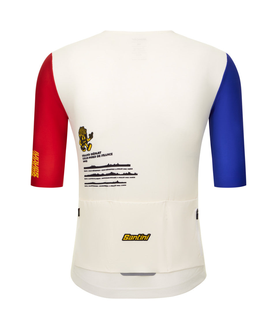 Santini TDF Grand Depart Lille Unisex Cycling Jersey (Print)