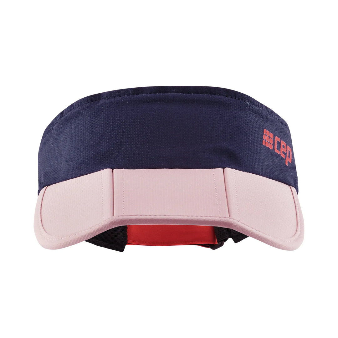 CEP Compression Run Visor Cap (Dark Blue/Cream)