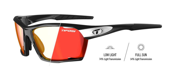 Tifosi Kilo Sport Sunglasses (Black/White) - BUMSONTHESADDLE