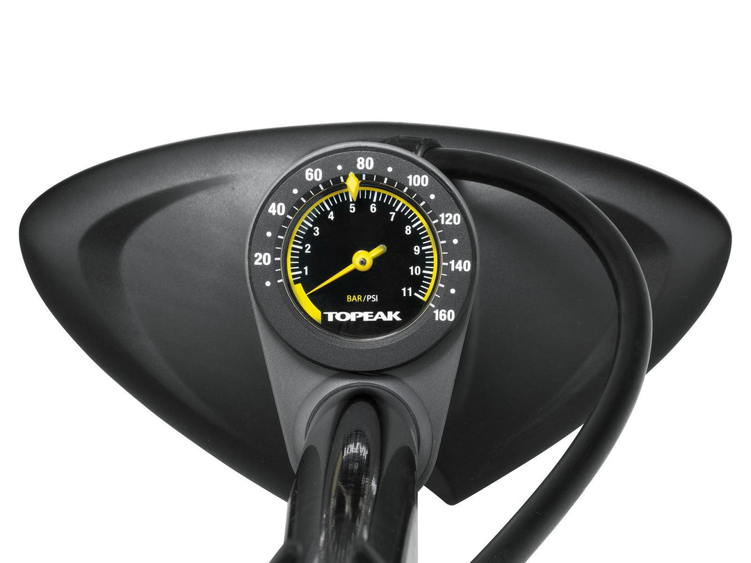 Topeak JoeBlow Max High Pressure Floor Pump (Black) - BUMSONTHESADDLE