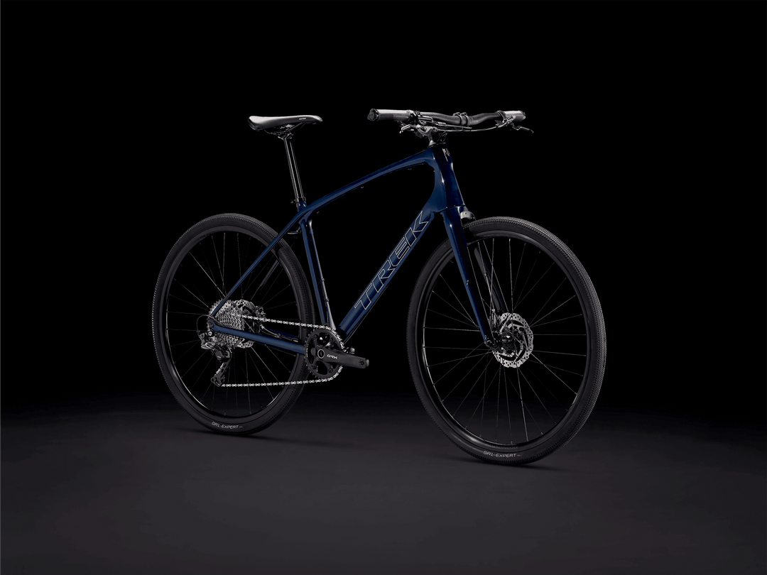 Trek FX Sport 5 (Navy Carbon Smoke) - BUMSONTHESADDLE