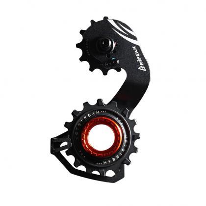 TRIPEAK OSPW 12/16T, CERAMIC BEARING, HOLLOW TYPE SHIMANO DA92 & ULTEGRA 81 - 12 SPEED Derailleur Cage (Red) - BUMSONTHESADDLE