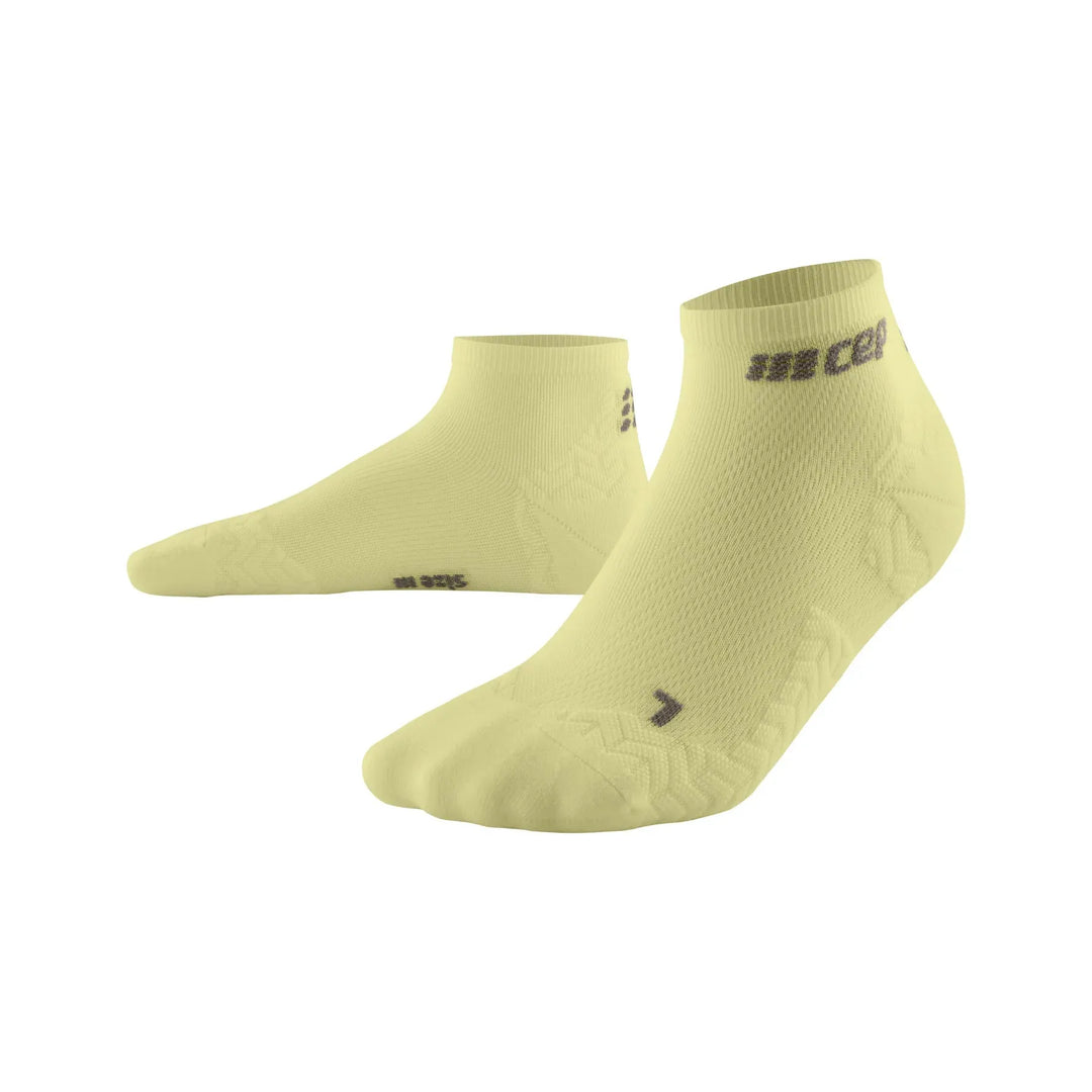 CEP Compression Ultralight Low Cut Men's Running Socks (Ultralight Lime)