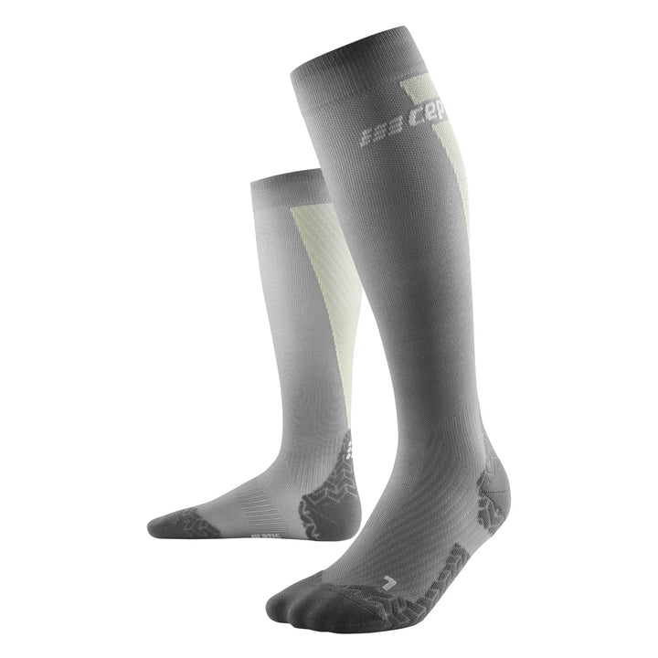 CEP Compression Ultralight Tall Men's Compression Socks (Ultralight Grey/Lime)