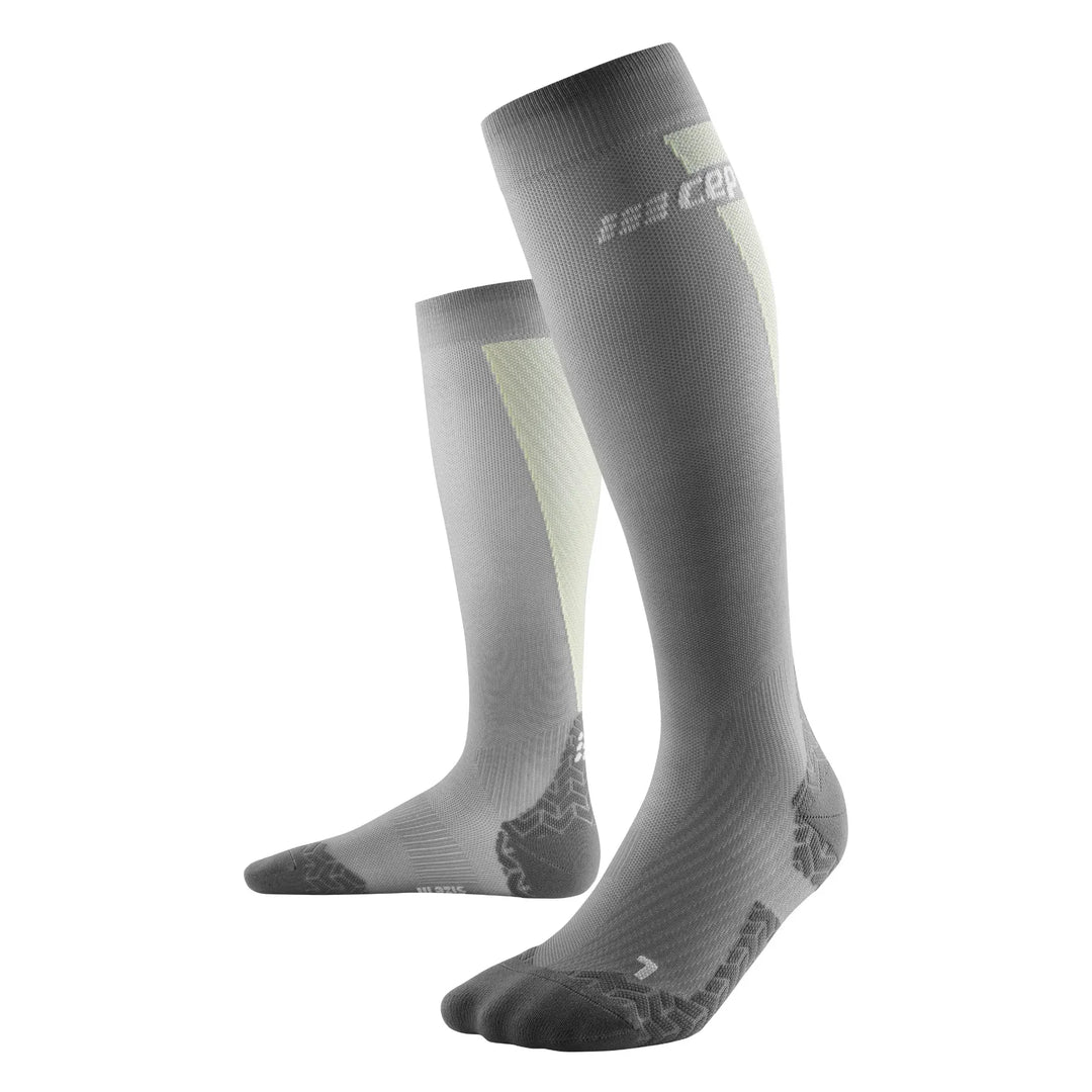 CEP Compression Ultralight Tall Women's Compression Socks (Ultralight Grey/Lime)