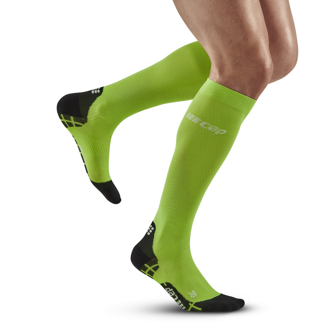 CEP Run Ultralight Tall Women's Cycling Socks (Green/Black)