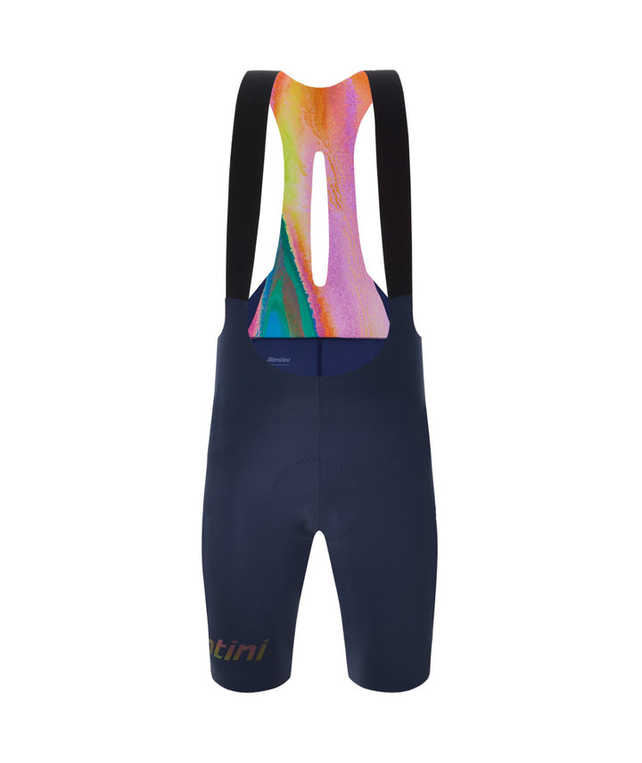 Santini Unico Edge Men's Cycling Bibshorts (Navy Blue)
