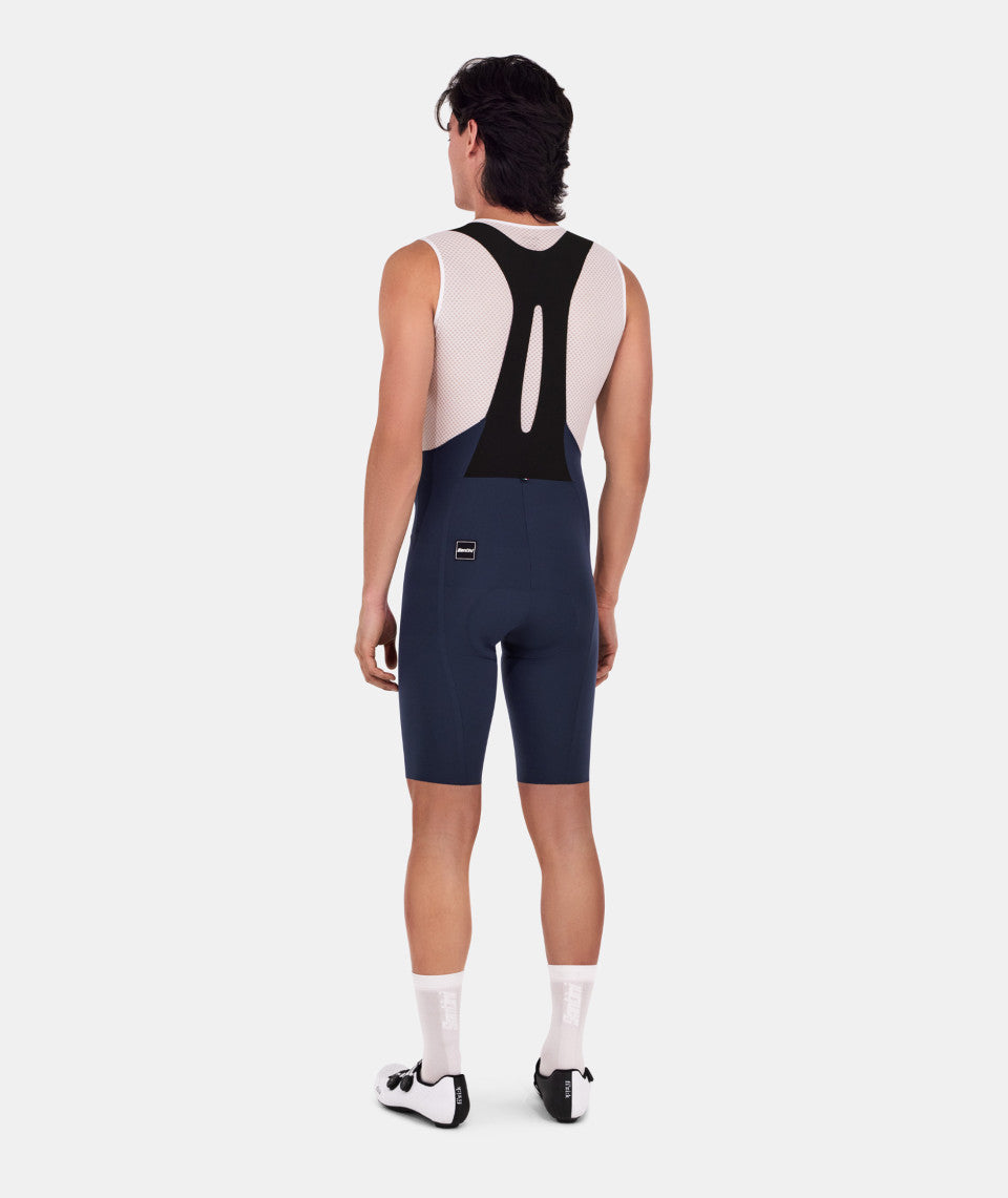 Santini Unico Edge Men's Cycling Bibshorts (Navy Blue)