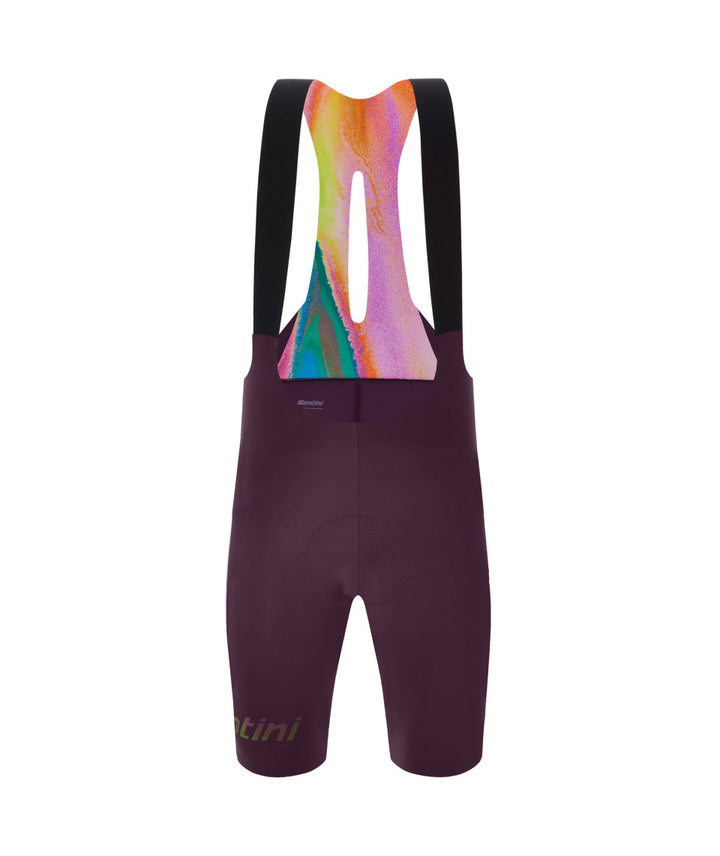 Santini Unico Edge Men's Cycling Bibshorts (Burgundy)
