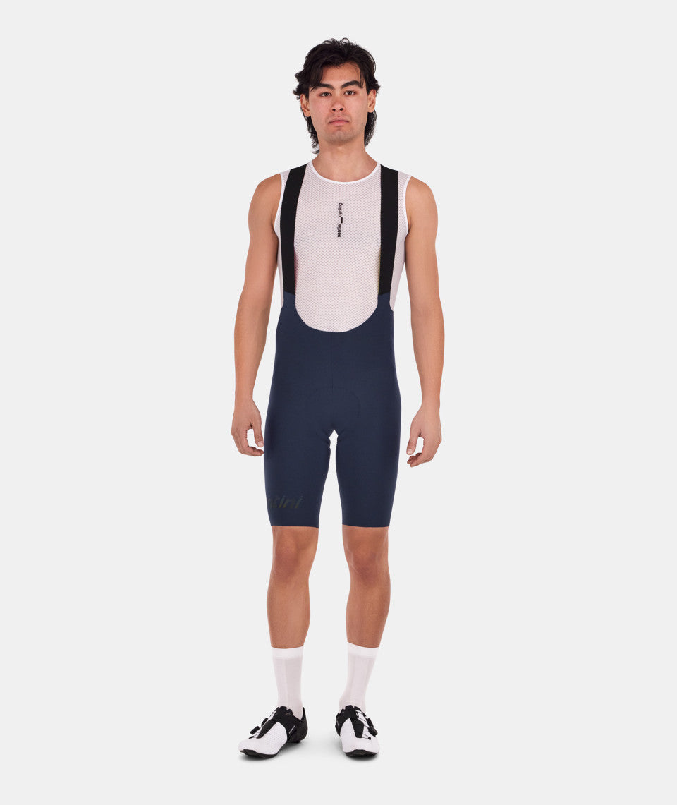 Santini Unico Edge Men's Cycling Bibshorts (Navy Blue)