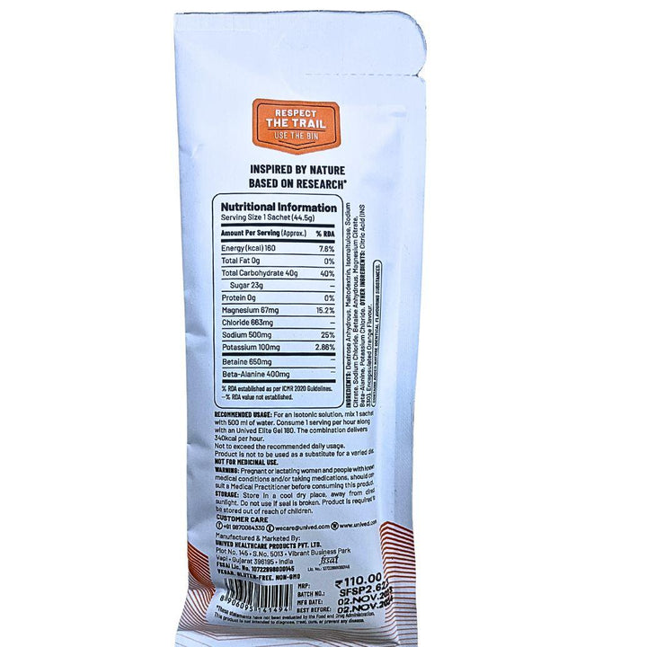 Unived Elite Drink Mix 160 (Orange Twist) - BUMSONTHESADDLE