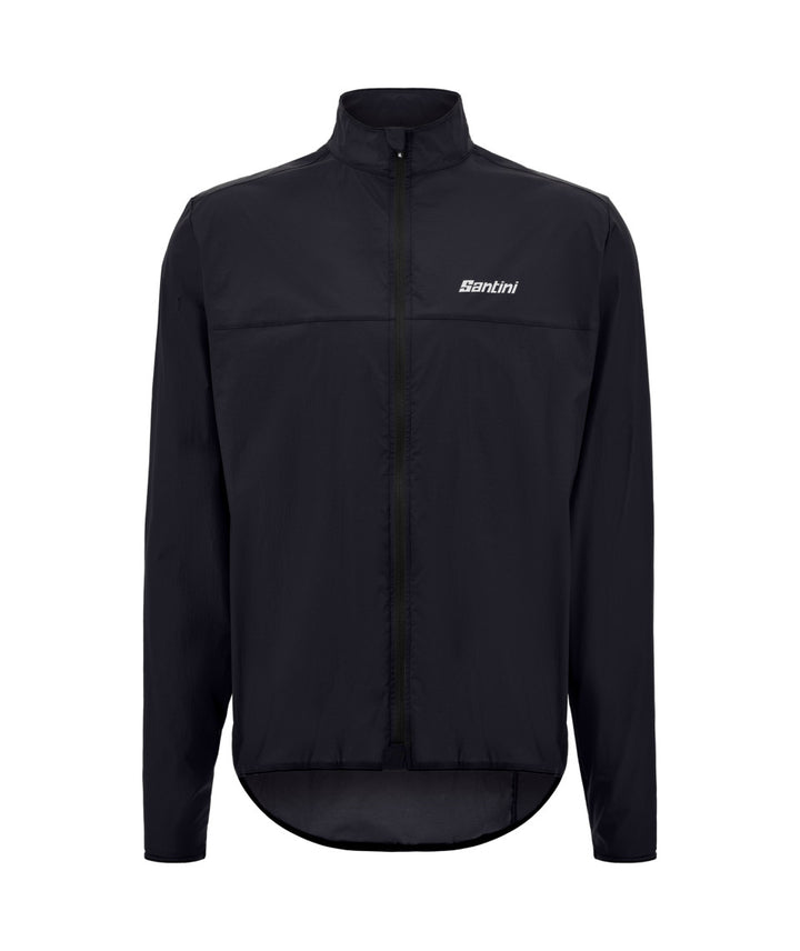 Santini Ventus Wind Men's Cycling Jacket (Black)