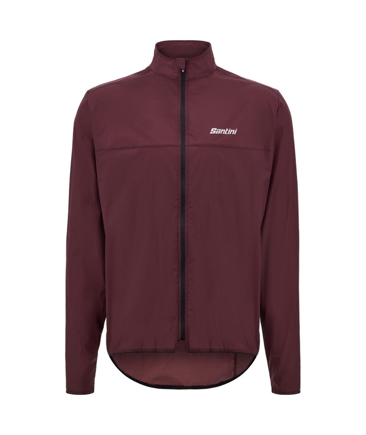 Santini Ventus Wind Men's Cycling Jacket (Burgundy)