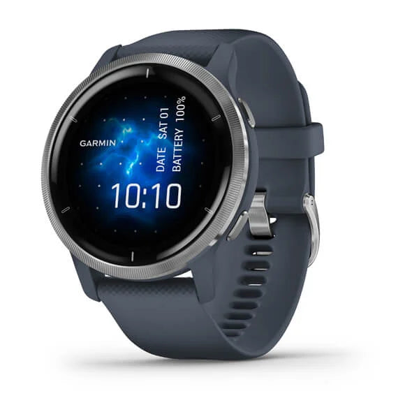 Garmin Venu 2 Smart Watch (Blue Granite/Passivated)