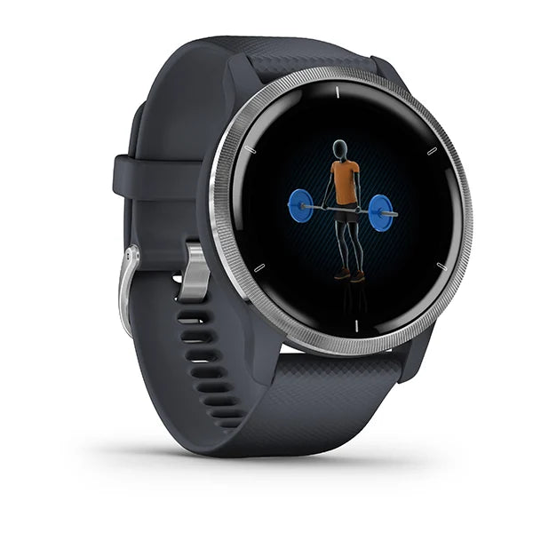 Garmin Venu 2 Smart Watch (Blue Granite/Passivated)