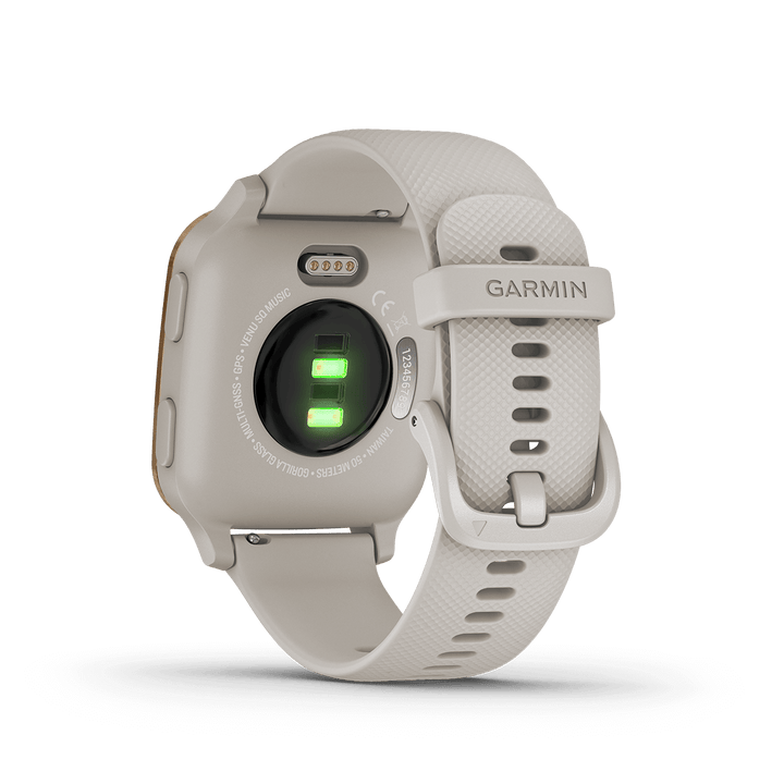 Garmin Venu Sq Music Edition Smart Watch (Light Sand/Rose Gold)