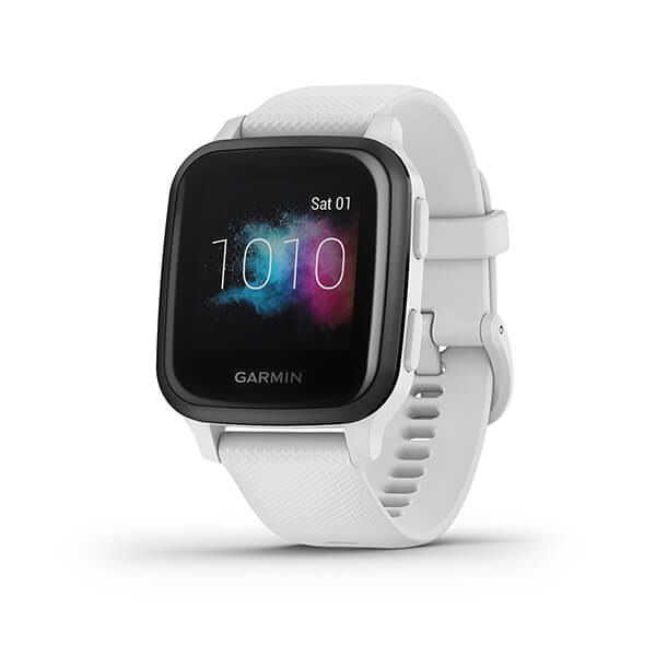 Garmin Venu Sq Music Edition Smart Watch (White/Slate)