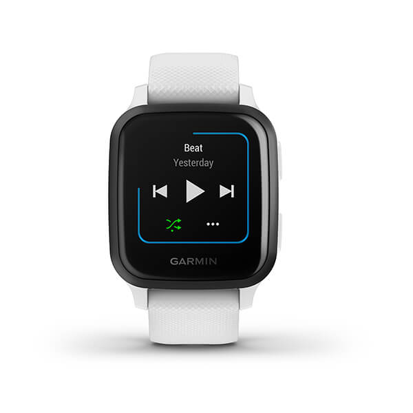 Garmin Venu Sq Music Edition Smart Watch (White/Slate)