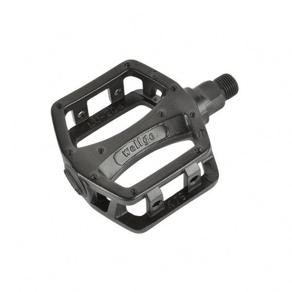 Wellgo LU204 Flat Pedals (Black) - BUMSONTHESADDLE