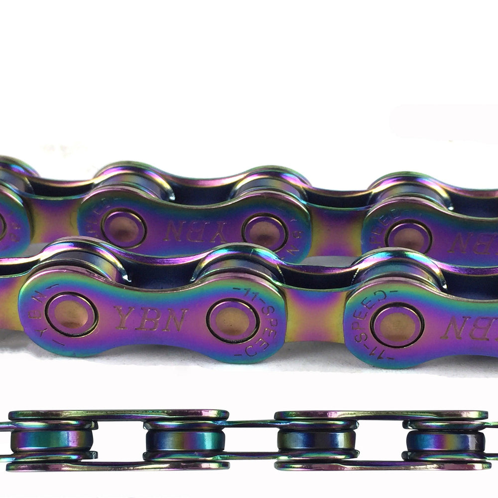 YBN 11 Speed Chain (Rainbow) - BUMSONTHESADDLE
