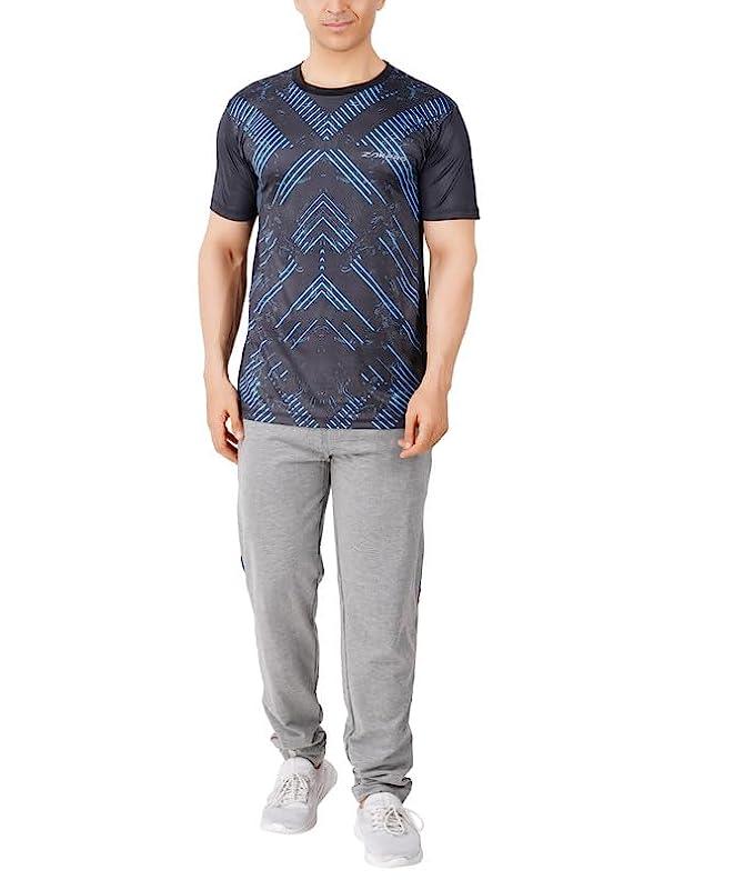 Zakpro Sports Men's Cycling T-Shirt (Cross Blue) - BUMSONTHESADDLE