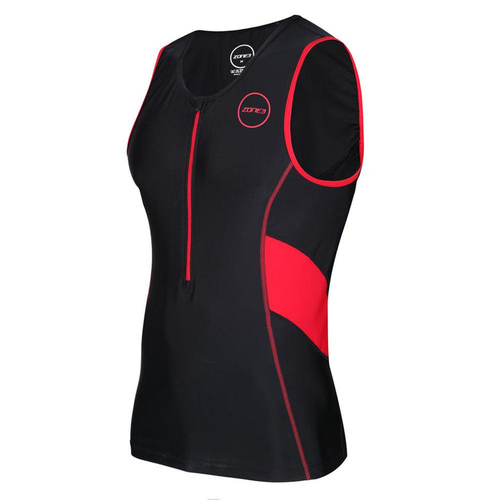 Zone 3 Activate Men's Cycling Tri Top (Black/Red) - BUMSONTHESADDLE