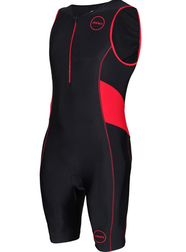 Zone 3 Activate Men's Trisuit (Black/Red) - BUMSONTHESADDLE