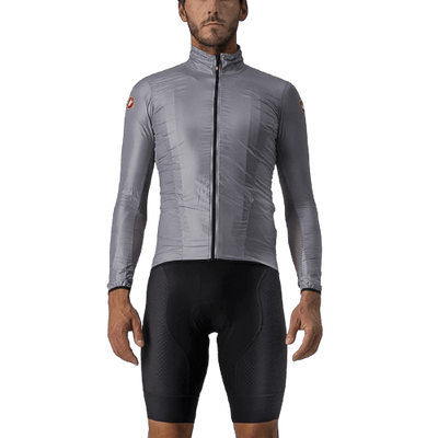 Castelli Aria Shell Mens Cycling Jacket (Silver Gray)