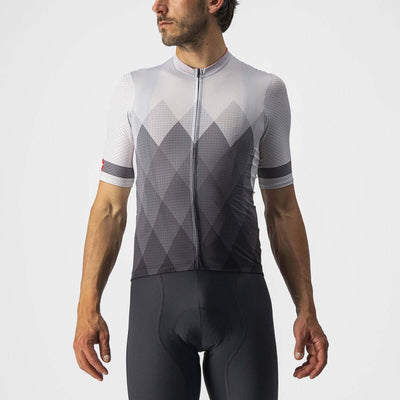 Castelli A Tutta Mens Cycling Jersey (Silver Gray/Dark Gray)