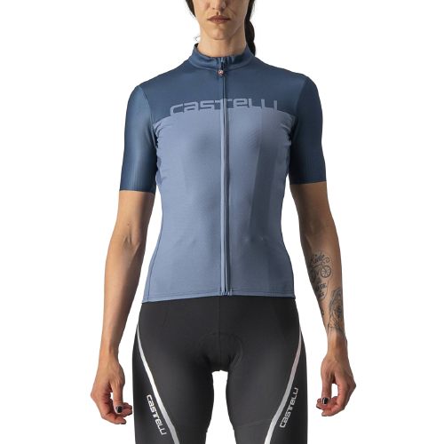 Castelli Velocissima Womens Cycling Jersey (Light Steel Blue/Moonlit Ocean)