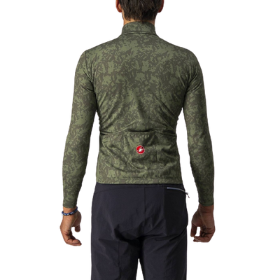 Castelli Unlimited Thermal Mens Cycling Jersey (Military Green/Light Military)