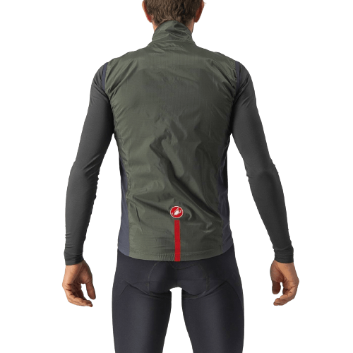 Castelli Squadra Stretch Mens Cycling Jacket (Military Green/Dark Gray) - BUMSONTHESADDLE