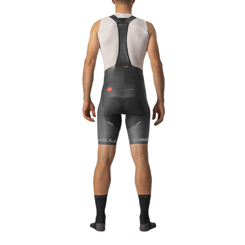 Castelli Free Aero RC Pro Mens Cycling Bibshorts (Dark Gray/White)